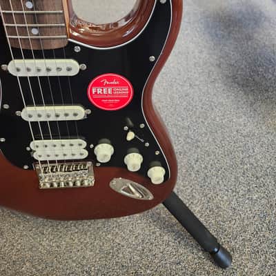 New Squier Classic Vibe '70s Stratocaster HSS HT Hardtail Electric Guitar - Mocha image 3