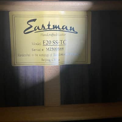 Eastman E20SS Thermo-Cure Sunburst – Solid Adirondack/Rosewood Slope Shoulder Dreadnought-2026 image 11