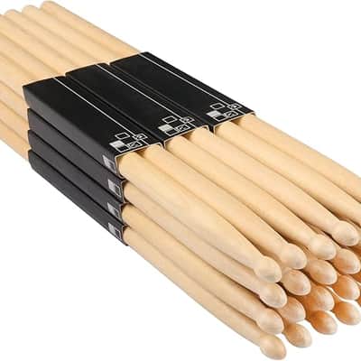 Drum Sticks, 12 Pairs 5A Drumsticks,16 Inch, Classic Wood Tip Drumstick Bulk, 5A Drumsticks Maple Wood Drum Sticks image 1