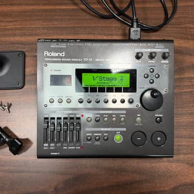 Roland TD-12 V-Drum Sound Module w/Mount, Clamp, & Power Cable - CY93338 image 4
