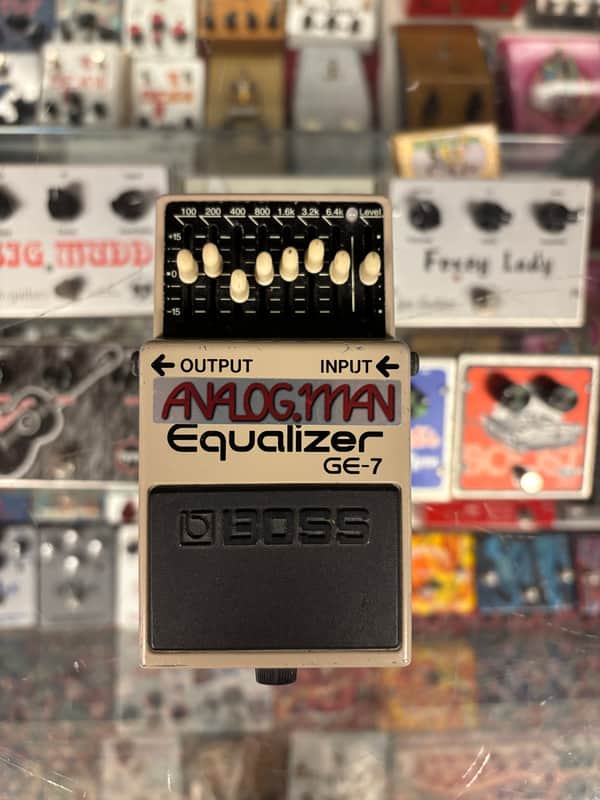 Analogman Boss GE-7 Equalizer with Mod Green LED image 1