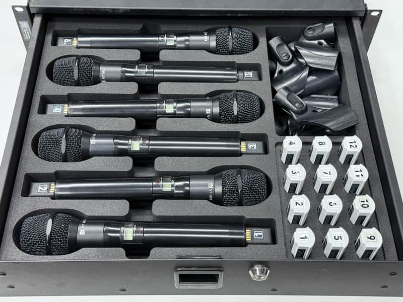 Custom Foam Insert for Rack Drawer fits 6 Shure Axient Digital ADX2 Wireless Handheld w/SE V7 image 1