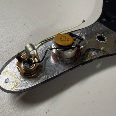 1978 Fender Music Master Pickguard with Input Jack and Tone Pot with Cap (K-277) image 3