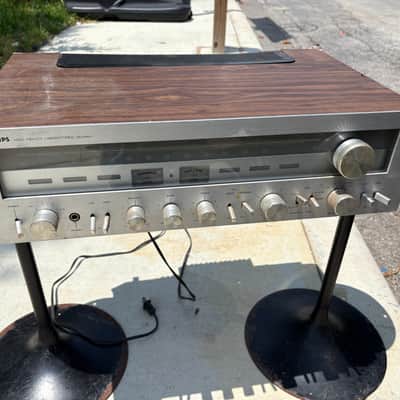 Vintage 1970s ONKYO Model TX-4500 MKII Stereo Receiver Made in Japan Silver Face Wood Grain image 6