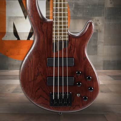 Cort B4ELEMENTOPBR Artisan Series B4 Element Bass Guitar -Open Pore Burgundy Red (B4ELEMENTOPBR-U) image 1