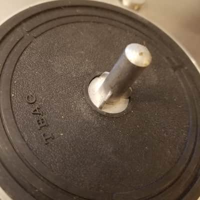 TEAC STRAIGHT-POST Pair (2) R2R Rubber Reel Retainers Nipple Hold-Downs Hub Spool Tape 1960s - black image 6