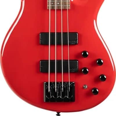 Cort C4DELUXECRD Artisan Series C4 Deluxe Bass Guitar. Candy Red