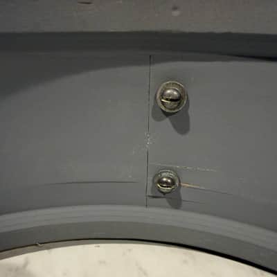 1960s Rogers Luxor 5” x 14” Snare Drum - Steel Grey Ripple image 7