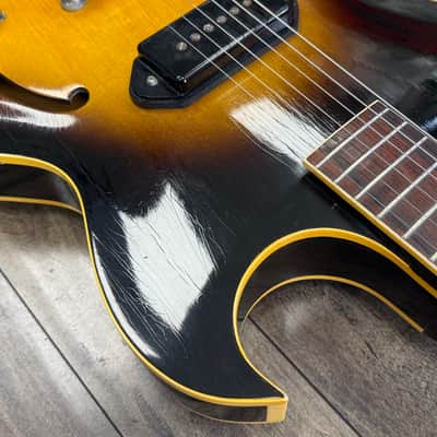 Gibson ES-225T 1955 - 1959 - Sunburst Hollow Body Electric Guitar image 3