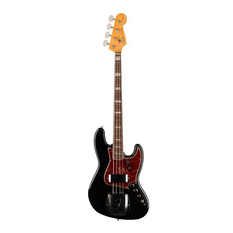 Fender Custom Shop 1966 Jazz Bass Journeyman Relic Guitar (Black) image 1
