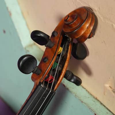 1920s German Highly-Figured Strad-Copy 4/4 Violin (VIDEO! Fresh Work, Ready) image 3