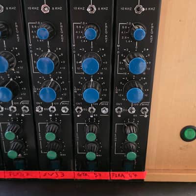 Trident Studios B Range EX Queen, Elton John, David Bowie Channel Strip Mic-Pre EQ Preamp Discreet Class A Rack Bucket built by POM Fairchild for Jimmy Hogarth Vintage 70s British UK London Neve Sound image 14