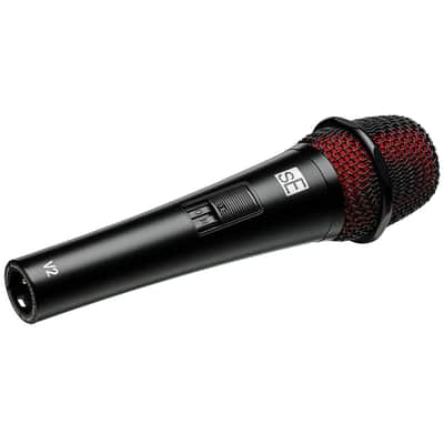 sE Electronic V2 Dynamic Microphone with Switch and 15’ XLR Cable image 2