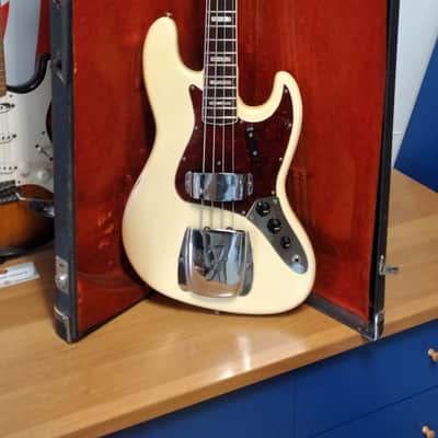 Fender jazz bass matching-head 1969 - Olympic white image 1