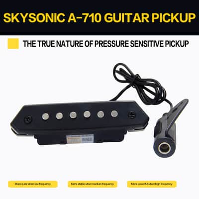 Skysonic A-710 Magnetic Passive Pickup for Acoustic Guitar Above 90mm Sound-hole,price include the import duty for US buyer image 1