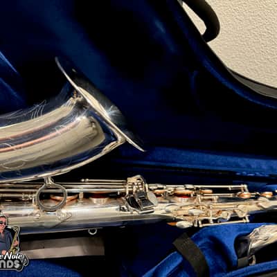 Selmer USA Omega Tenor Sax- mint- rare silver- premium overhaul! image 6
