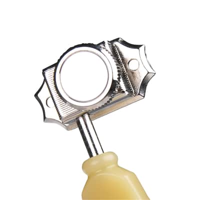 Brio 3 x 3 Pro Vintage Hybrid Style Keystone Button Nickel - Cream Button image 6