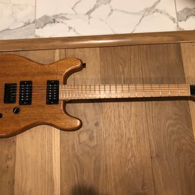 Custom built double cutaway flat top electric guitar with Tonerider humbucker pickups image 1