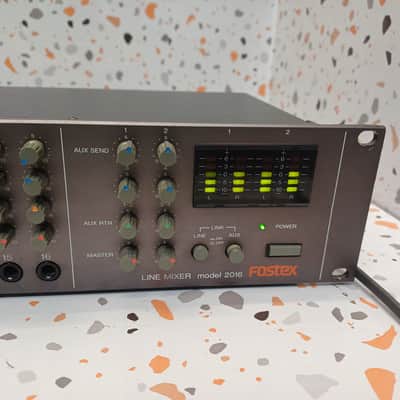 1980's Vintage Fostex Model 2016 》Made in Japan 》16-channel analog line mixer image 2