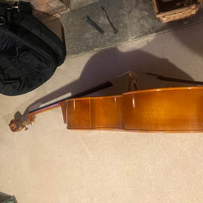 Musima  3/4 Double Bass (Stradivarius Copy, Laminated) 1990-2000 - Natural gloss image 14
