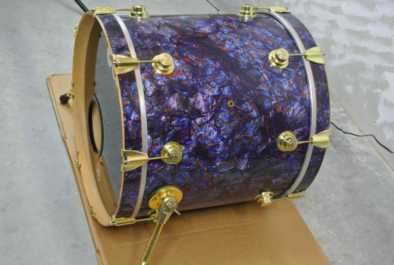 💥 DW USA 20" BASS DRUM in BLUE NEBULA for YOUR DRUM SET or PROJECT! 💥 RM129 image 1