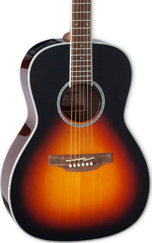 Takamine GY51E Parlor Acoustic-Electric Guitar, Solid Spruce Top, Gloss Brown Sunburst image 1