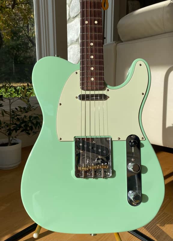 Fender Limited Edition American Professional Telecaster with Rosewood Neck 2017 - 2018 - Surf Green image 1