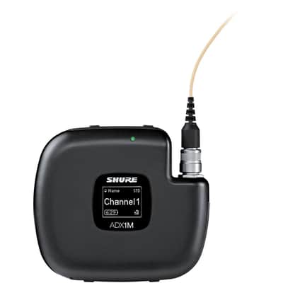 Shure ADX1M Digital Micro Bodypack Wireless Transmitter, G57: 470-608 MHz image 2