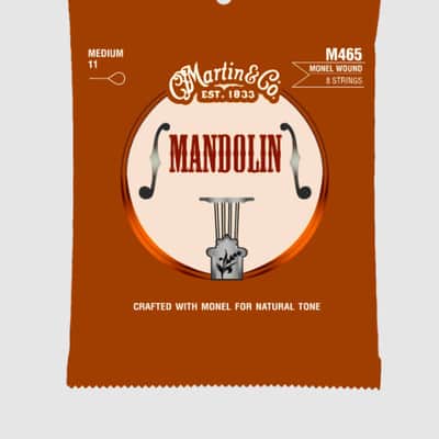 Martin M465 Mandolin Strings Medium Monel Wound image 1