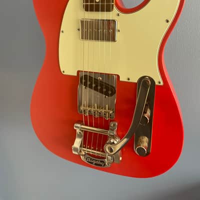 2022 Partscaster / Barncaster T-Type - Fiesta Red Nitro - Pine Body - P90 - Bigsby B5 image 2