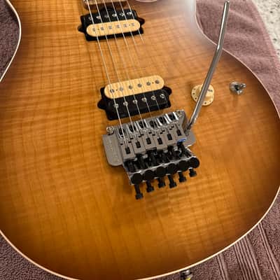 Ernie Ball Music Man Axis HH Tremolo 2022 - Present - Honey Pot Flame image 1