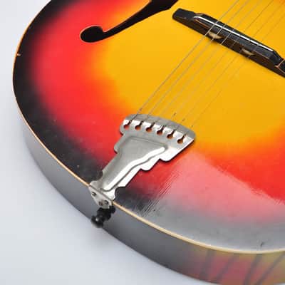Orpheus 60s Orfeus Vintage Cutaway Jazz Archtop Acoustic Guitar Sunbirst image 3