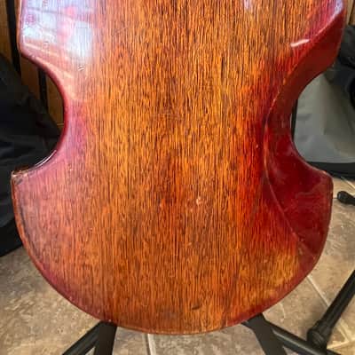 1966 Ibanez Violin Bass 462 Solid Mahogany 34" scale Maxitone MIJ Japan image 3