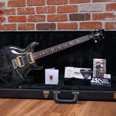 PRS Carlos Santana Pre-Production Prototype #3 Flame Maple Top Transparent Grey Black 1995 w/OHSC image 2