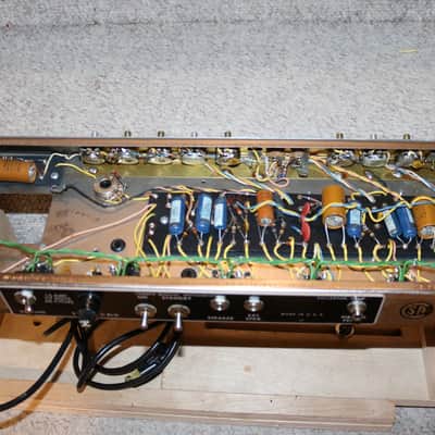 Vintage Original 1960s Blackface Fender Tremolux Tube Amp Chassis Project image 6