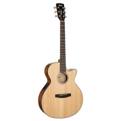 Cort SFX-E NS Solid Spruce/Mahogany Venetian Cutaway with | Reverb