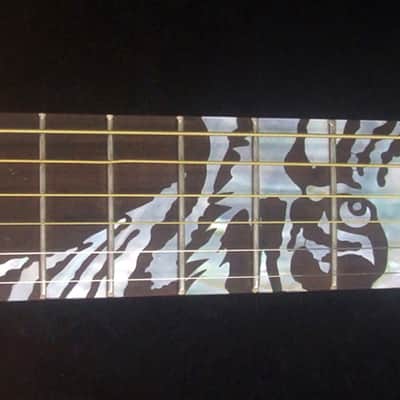 Handmade OM Acoustic Guitar, Solid Indian Rosewood, Mop TIGER Inlay, Soft-Bag, Bruce Wei (4276) image 8