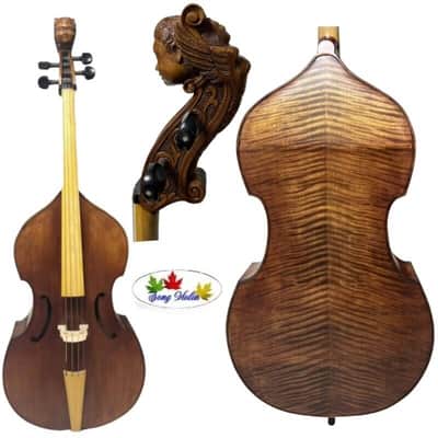 Baroque style song Maestro Viola da Gamba Carved angel scroll 4 String 29 1/2" image 1