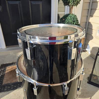 Sonor Phonic 13 inch tom drum 1975 - Black image 3