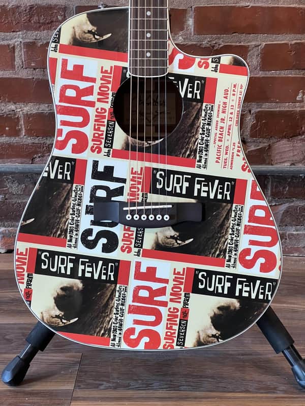 Fender 2008 Sonoran Surf Fever John Sevenson Acoustic Electric Guitar with gig bag image 1
