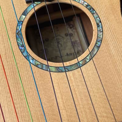 aNueNue Electric Tenor Harp Ukulele 2012 - Natural Satin Wood Grain image 3
