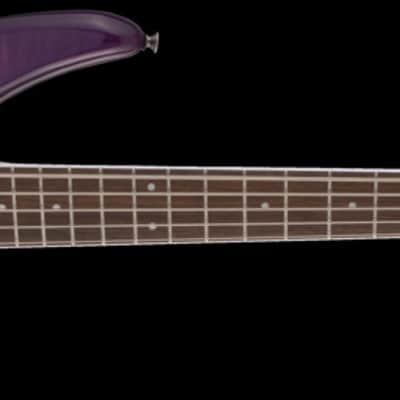 Jackson JS Series Spectra JS3QV Purple Phaze 5-String Electric Bass Guitar image 4