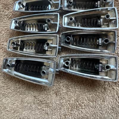 Ludwig Lot of 10 Vintage Large Classic Bass Drum or Tom Lugs - Lot #3 70s - Chrome image 11