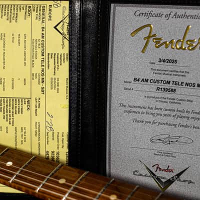 Fender CS American Custom Tele NOS 1-P R3AF MN SBT 2025 - Sapphire Blue Transparent image 23