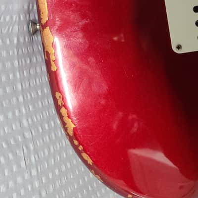Rare Medium Relic Fender Classic Series '50s Stratocaster Lacquer Edition 2015 Candy Apple Red image 12