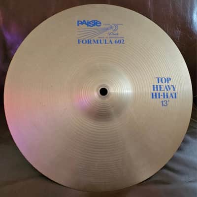 Paiste 13" Formula 6O2 Heavy Hi Hat Pair Blue Label image 1