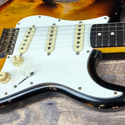 MyDream Stratocaster Custom Built - Heavy Relic Sunburst SRV image 6