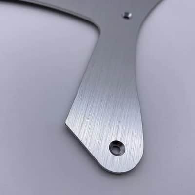 Aluminum Silver Jazz Bass Style Pickguard Scratch Plate image 4