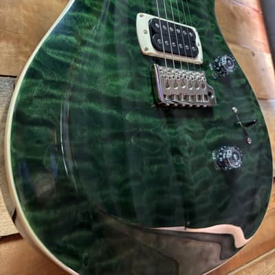 PRS SE Custom 24 Quilt Teal Black w/bag image 1