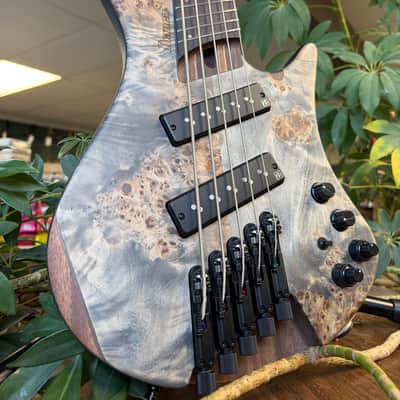 Ibanez EHB1505MS-BIF Bass Workshop 2022 - Black Ice Flat image 3